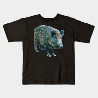 Boar - Woodland Themed Kids Room, Funny Gifts For Forester, Cute Animals Kids T-Shirt